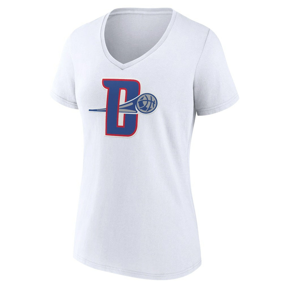 NBA Detroit Pistons Women's Alternate Logo V-Neck T-Shirt sale