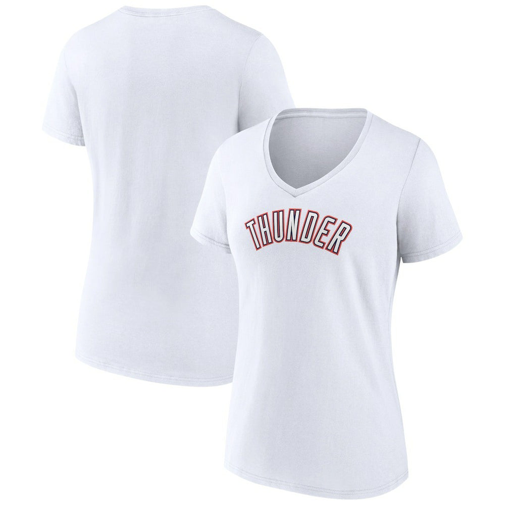 NBA Oklahoma City Thunder Women's Alternate Logo V-Neck T-Shirt