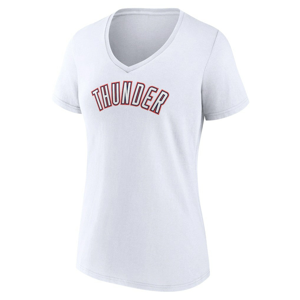 NBA Oklahoma City Thunder Women's Alternate Logo V-Neck T-Shirt