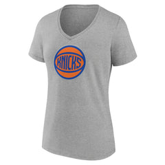 NBA New York Knicks Women's Alternate Logo V-Neck T-Shirt