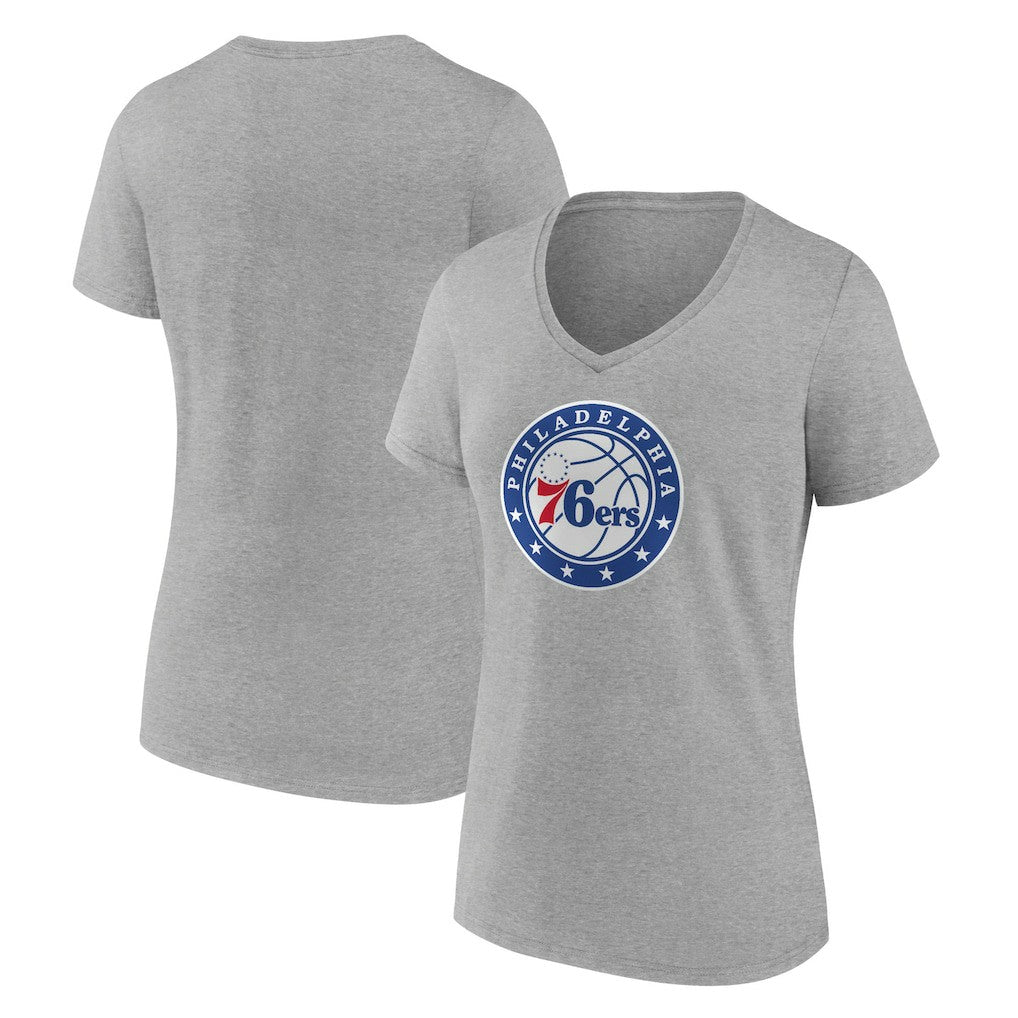 NBA Philadelphia 76ers Women's Alternate Logo V-Neck T-Shirt