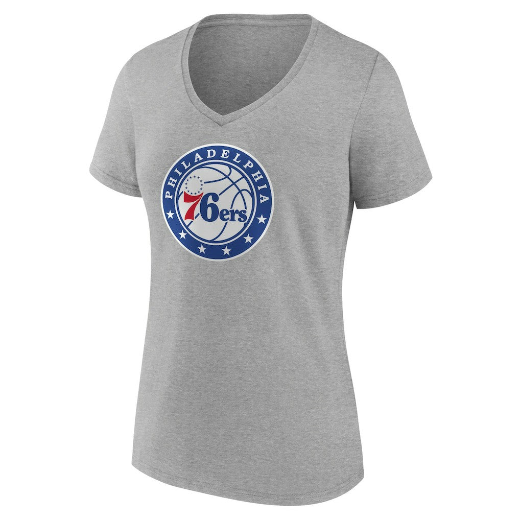 NBA Philadelphia 76ers Women's Alternate Logo V-Neck T-Shirt