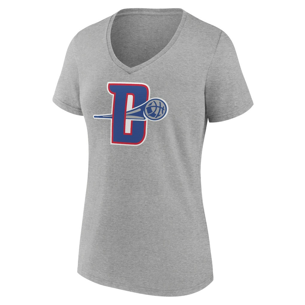 NBA Detroit Pistons Women's Alternate Logo V-Neck T-Shirt sale