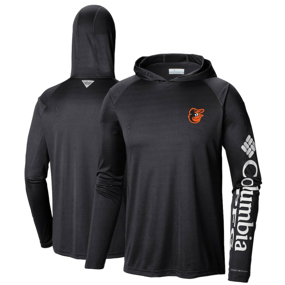 MLB Baltimore Orioles Columbia Terminal Tackle Long Sleeve Hoodie T-Shirt