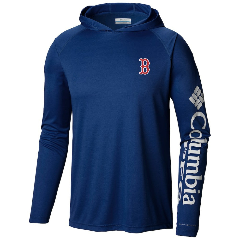 MLB Boston Red Sox Columbia Terminal Tackle Long Sleeve Hoodie T-Shirt