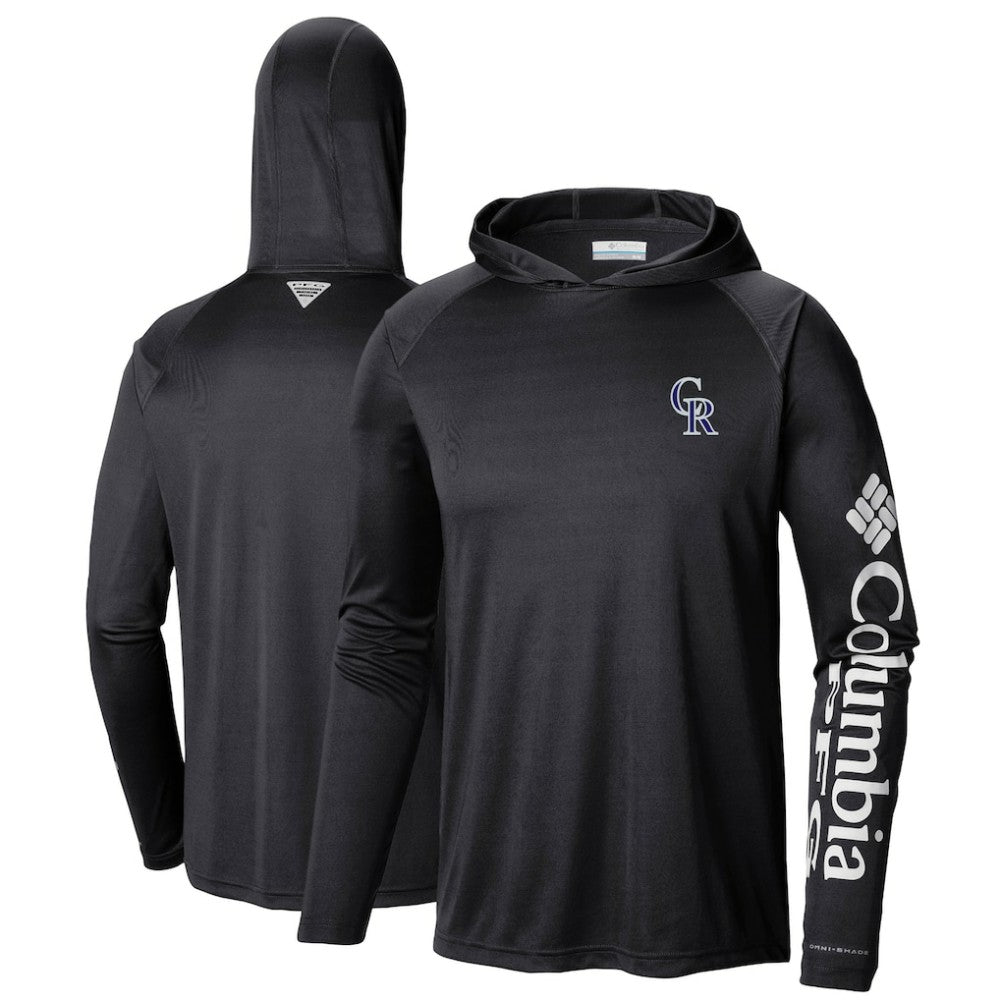 MLB Colorado Rockies Columbia Terminal Tackle Long Sleeve Hoodie T-Shirt