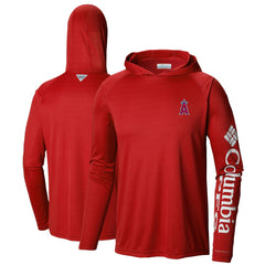 MLB Los Angeles Angels Columbia Terminal Tackle Long Sleeve Hoodie T-Shirt
