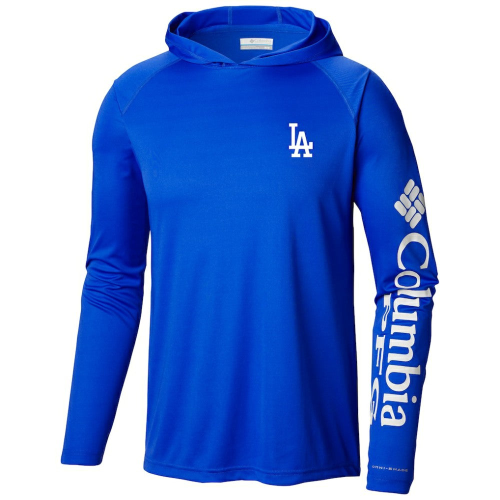 MLB Los Angeles Dodgers Columbia Terminal Tackle Long Sleeve Hoodie T-Shirt