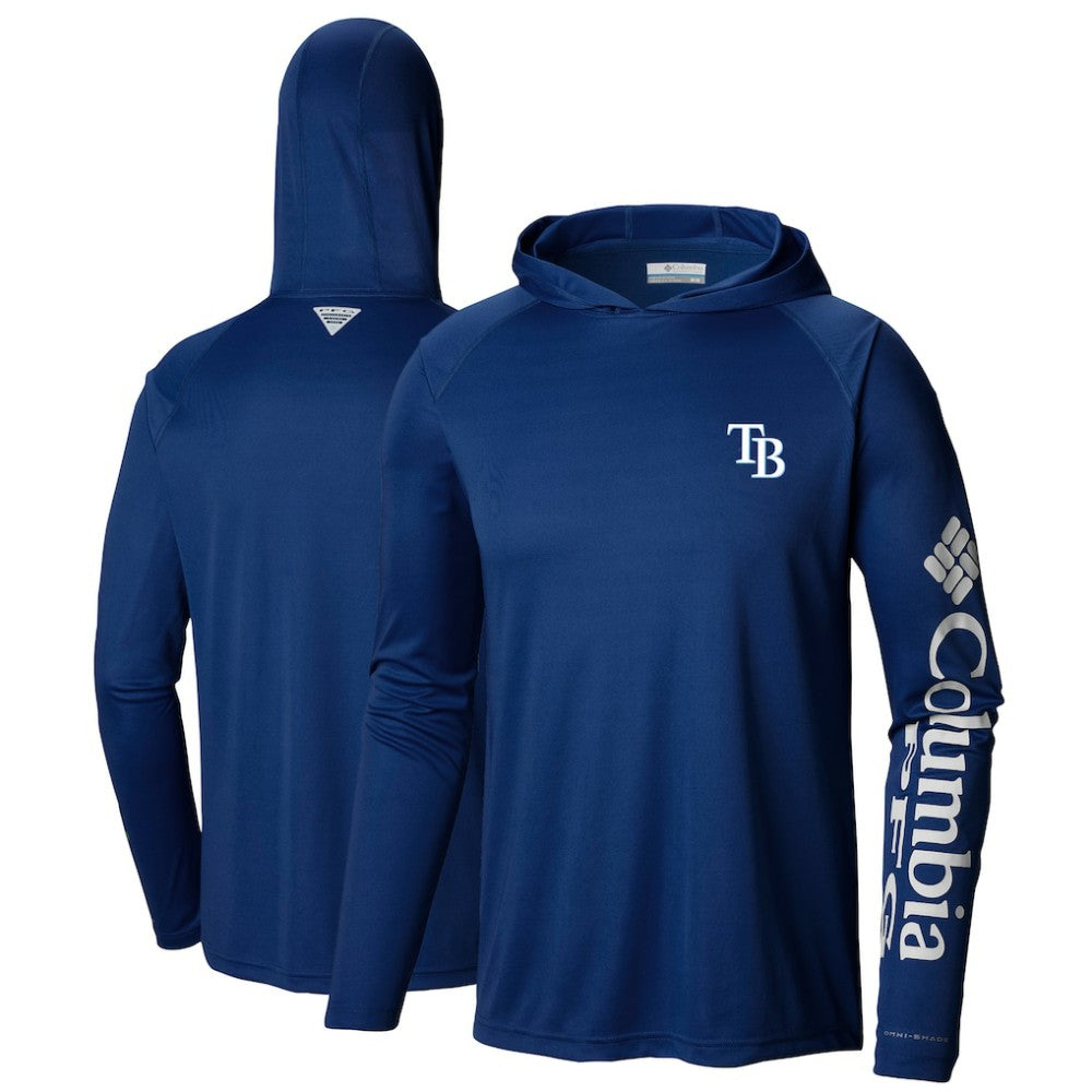 MLB Tampa Bay Rays Columbia Terminal Tackle Long Sleeve Hoodie T-Shirt