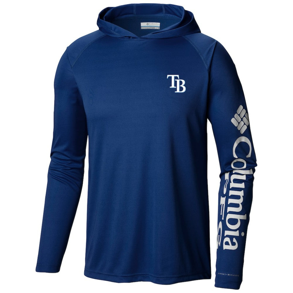 MLB Tampa Bay Rays Columbia Terminal Tackle Long Sleeve Hoodie T-Shirt