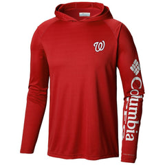 MLB Washington Nationals Columbia Terminal Tackle Long Sleeve Hoodie T-Shirt