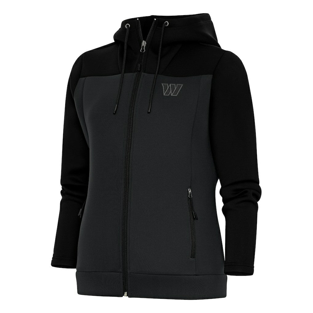 Antigua Women's Tonal Logo Protect Full-Zip Hoodie Jacket - Washington Commanders