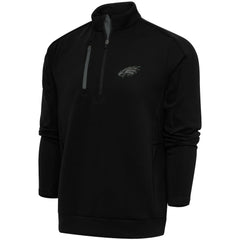 Antigua Tonal Logo Generation Quarter-Zip Pullover Top - Philadelphia Eagles