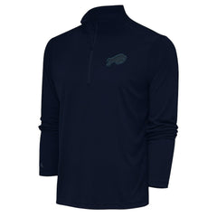 Antigua Tonal Logo Tribute Quarter-Zip Pullover Top - Buffalo Bills