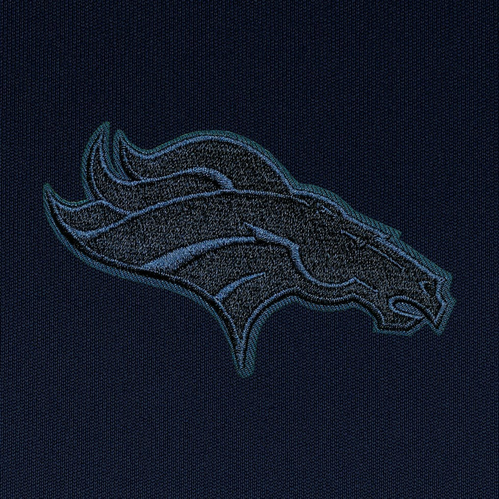 Antigua Tonal Logo Tribute Quarter-Zip Pullover Top - Denver Broncos