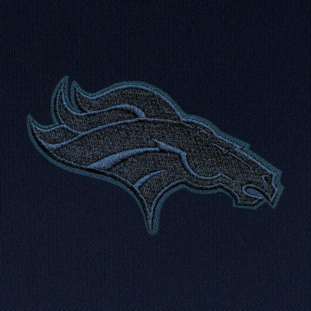 Antigua Tonal Logo Tribute Quarter-Zip Pullover Top - Denver Broncos