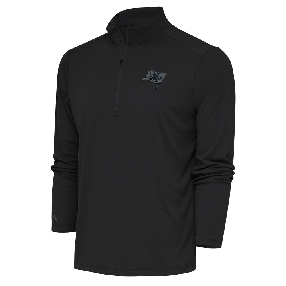 Antigua Tonal Logo Tribute Quarter-Zip Pullover Top - Tampa Bay Buccaneers