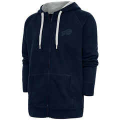 Antigua Tonal Logo Victory Full-Zip Hoodie - Buffalo Bills
