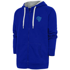 Antigua Tonal Logo Victory Full-Zip Hoodie - Los Angeles Rams