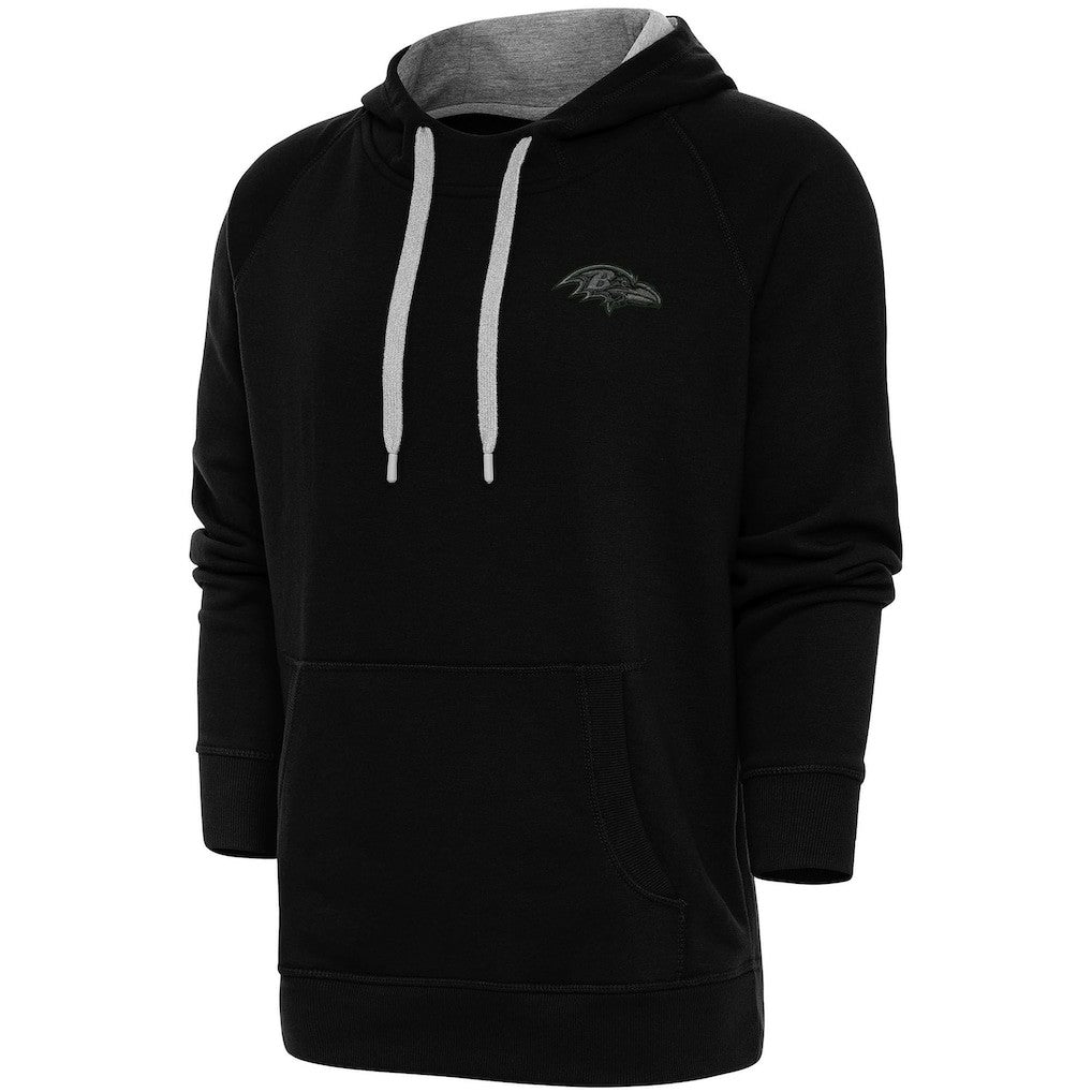 Antigua Tonal Logo Victory Pullover Hoodie - Baltimore Ravens