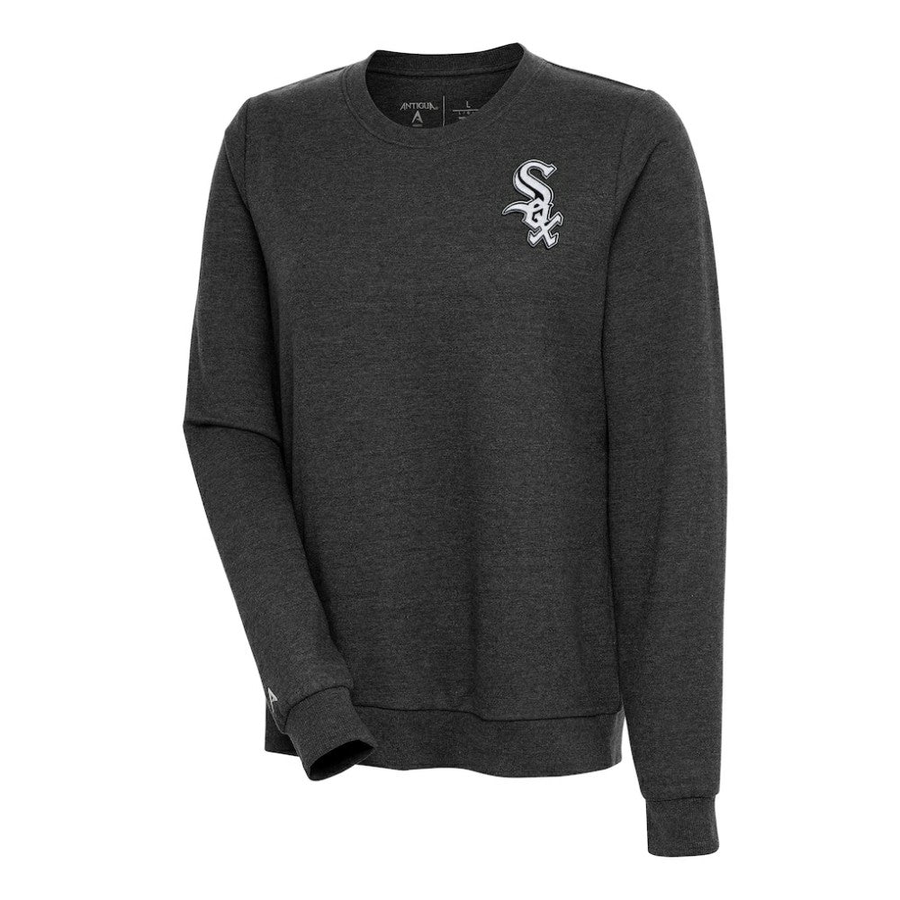 MLB Chicago White Sox Antigua Women's Action Crewneck Pullover Sweatshirt