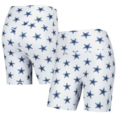 Women's Allover Print Biker Shorts - Dallas Cowboys