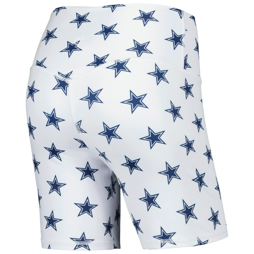 Women's Allover Print Biker Shorts - Dallas Cowboys