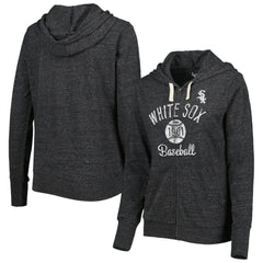 MLB Chicago White Sox Touch Women's Training Camp Tri-Blend Lightweight Full-Zip Hoodie