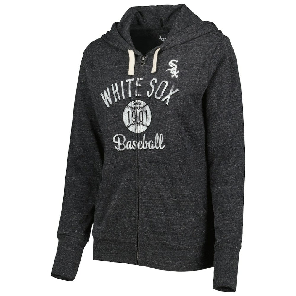 MLB Chicago White Sox Touch Women's Training Camp Tri-Blend Lightweight Full-Zip Hoodie
