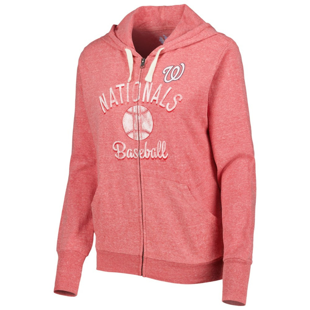 MLB Washington Nationals Touch Women's Training Camp Tri-Blend Lightweight Full-Zip Hoodie