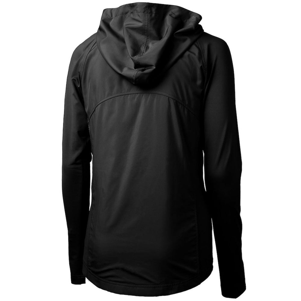 Cutter & Buck Women's Throwback Logo Adapt Eco Knit Hybrid Recycled Full-Zip Hoodie - Las Vegas Raiders