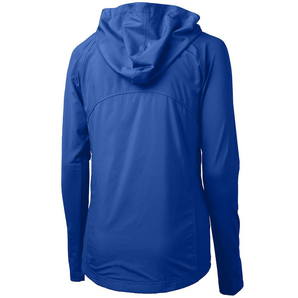 Cutter & Buck Women's Throwback Logo Adapt Eco Knit Hybrid Recycled Full-Zip Hoodie - Seattle Seahawks
