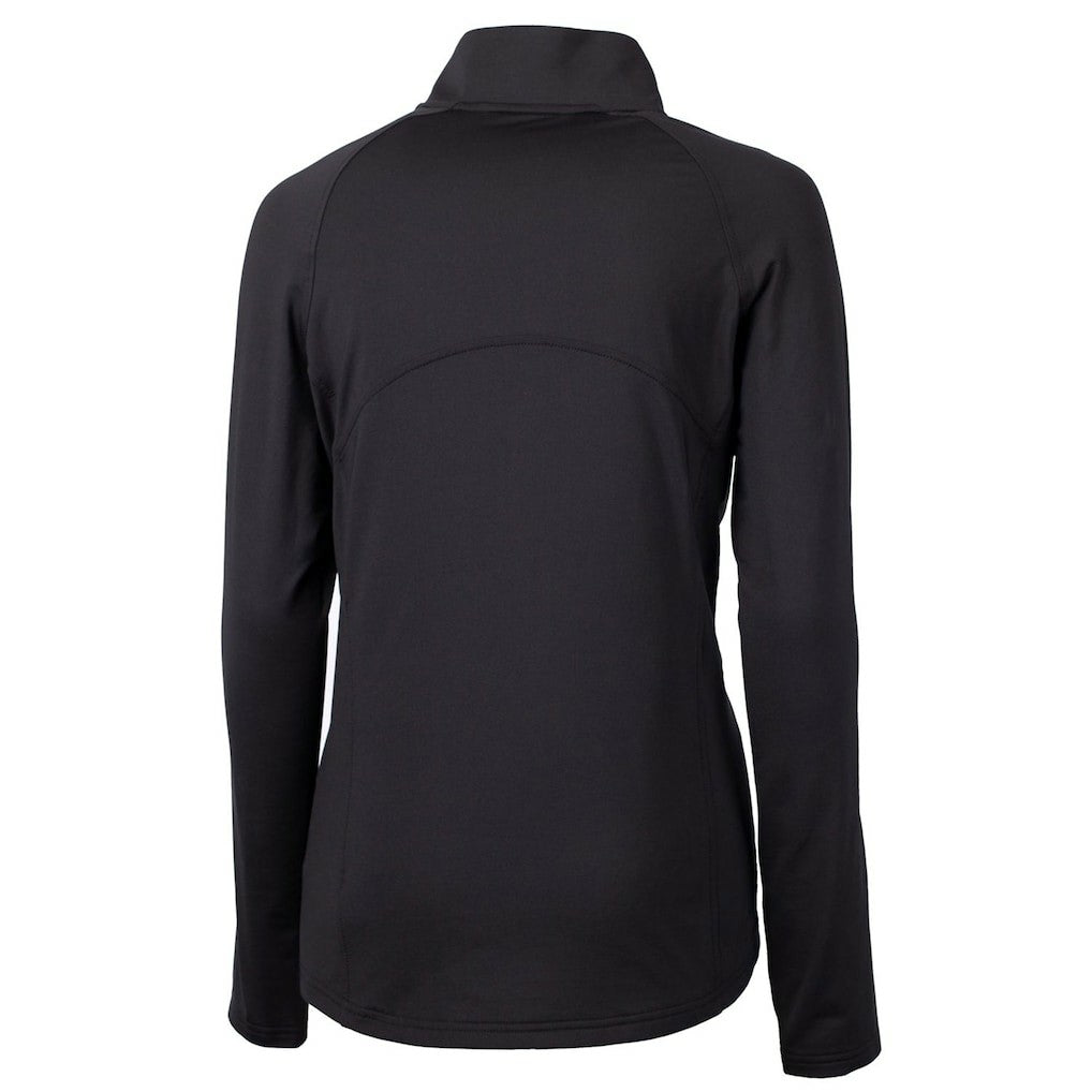 Cutter & Buck Women's Throwback Logo Adapt Eco Knit Stretch Recycled Half-Zip Pullover Top - Atlanta Falcons