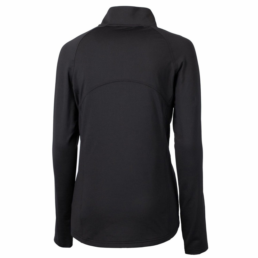Cutter & Buck Women's Throwback Logo Adapt Eco Knit Stretch Recycled Half-Zip Pullover Top - Detroit Lions