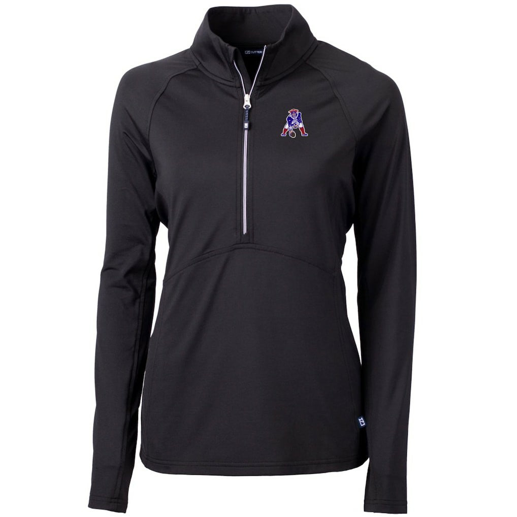 Cutter & Buck Women's Throwback Logo Adapt Eco Knit Stretch Recycled Half-Zip Pullover Top - New England Patriots