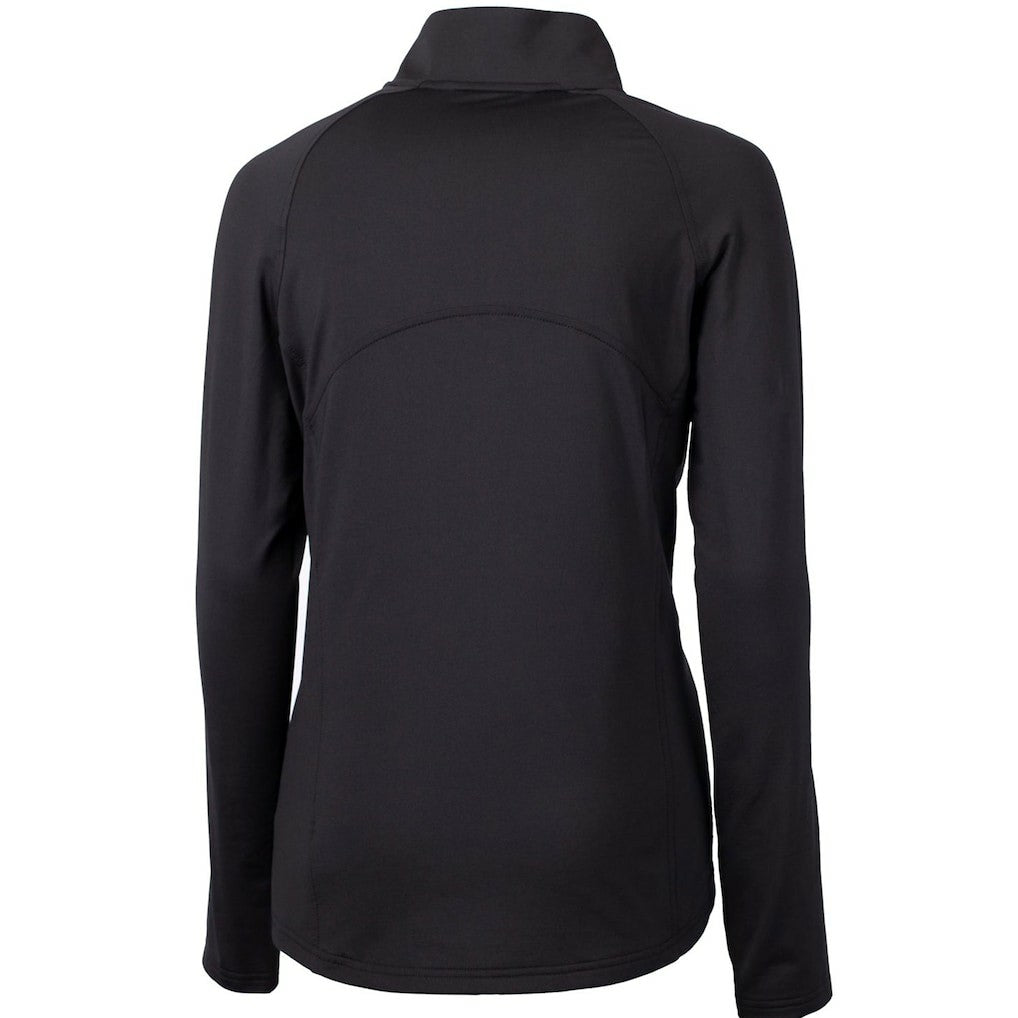 Cutter & Buck Women's Throwback Logo Adapt Eco Knit Stretch Recycled Half-Zip Pullover Top - New England Patriots