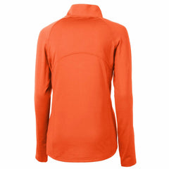 Cutter & Buck Women's Throwback Logo Adapt Eco Knit Stretch Recycled Half-Zip Pullover Top - Tampa Bay Buccaneers