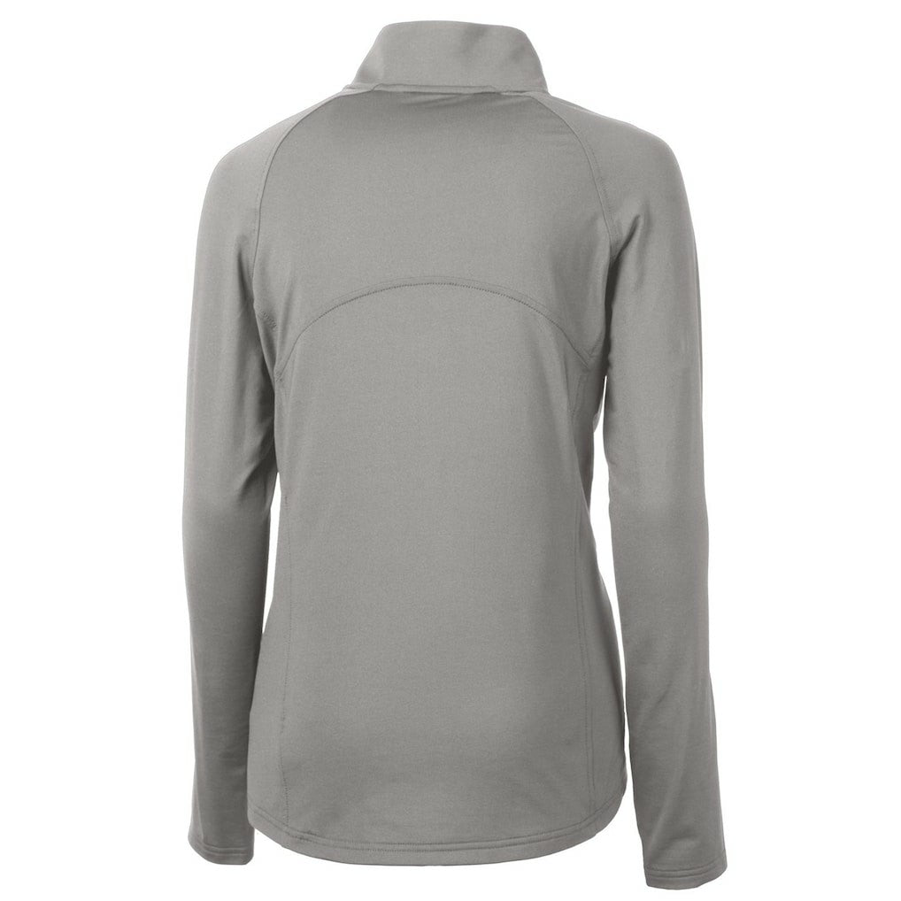 Cutter & Buck Women's Throwback Logo Adapt Eco Knit Stretch Recycled Half-Zip Pullover Top - Denver Broncos