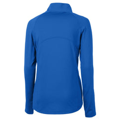 Cutter & Buck Women's Throwback Logo Adapt Eco Knit Stretch Recycled Half-Zip Pullover Top - Denver Broncos
