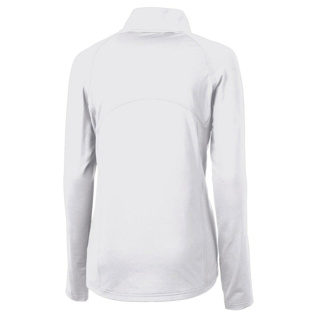 Cutter & Buck Women's Throwback Logo Adapt Eco Knit Stretch Recycled Half-Zip Pullover Top - Seattle Seahawks