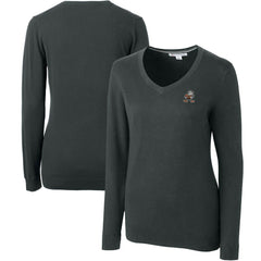 Cutter & Buck Women's Throwback Logo Lakemont Tri-Blend V-Neck Sweater - Cleveland Browns