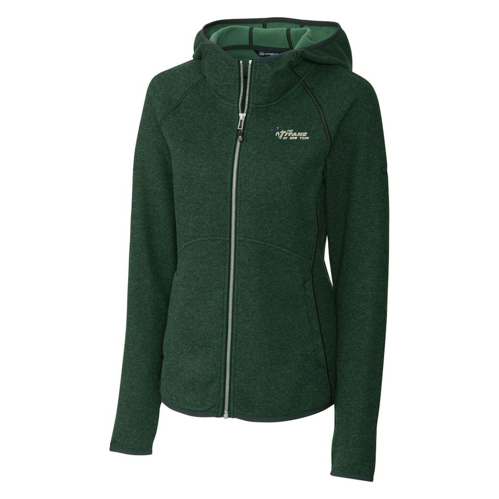 Cutter & Buck Women's Throwback Logo Mainsail Full-Zip Jacket - New York Jets