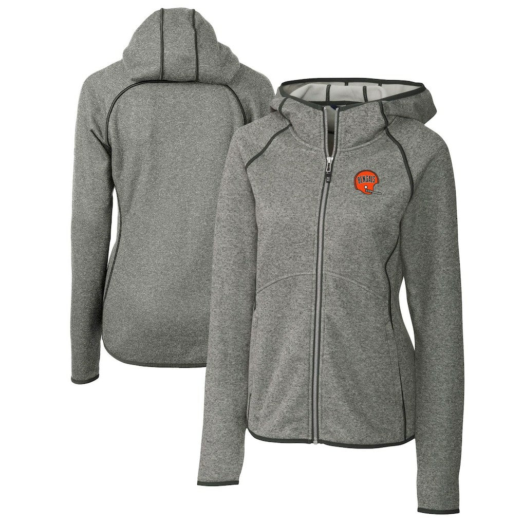 Cutter & Buck Women's Throwback Logo Mainsail Full-Zip Jacket - Cincinnati Bengals