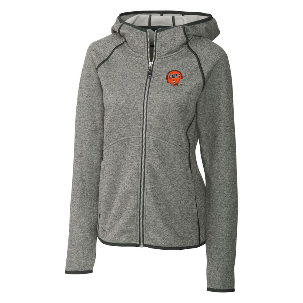 Cutter & Buck Women's Throwback Logo Mainsail Full-Zip Jacket - Cincinnati Bengals