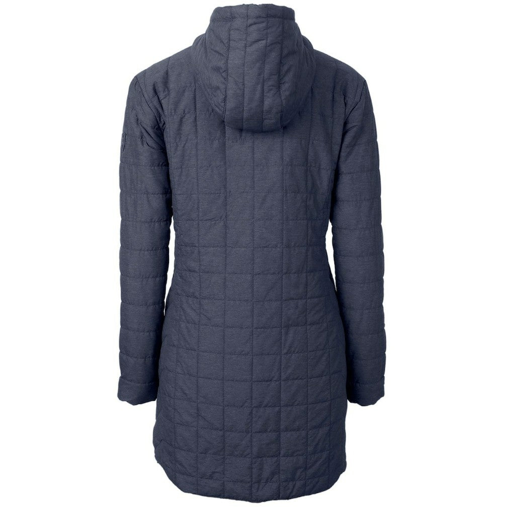 Cutter & Buck Women's Throwback Logo Rainier Primaloft Eco Full-Zip Hoodie Long Coat - New York Giants