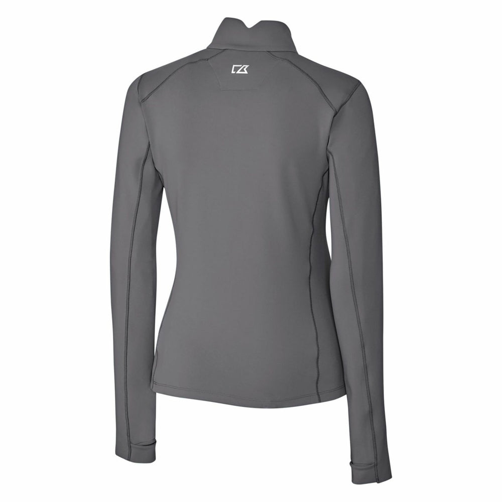 Cutter & Buck Women's Throwback Logo Traverse Stretch Quarter-Zip Pullover Top - Detroit Lions