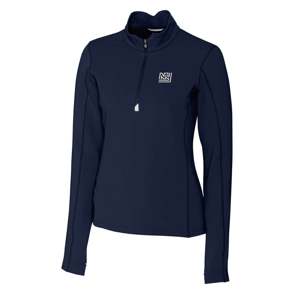 Cutter & Buck Women's Throwback Logo Traverse Stretch Quarter-Zip Pullover Top - New York Giants