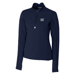 Cutter & Buck Women's Throwback Logo Traverse Stretch Quarter-Zip Pullover Top - New York Giants