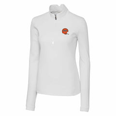Cutter & Buck Women's Throwback Logo Traverse Stretch Quarter-Zip Pullover Top - Cincinnati Bengals