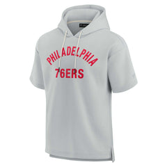 NBA Philadelphia 76ers Unisex Elements Super Soft Fleece Short Sleeve Pullover Hoodie